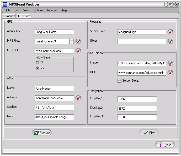 MP3Guard MP3 Protection Screenshot